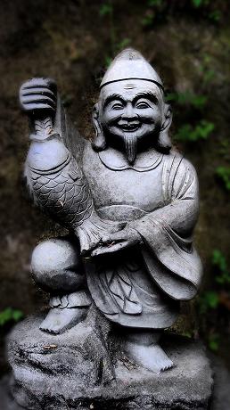 恵比寿天 iPhone8/Android待受け、縦横比19×6